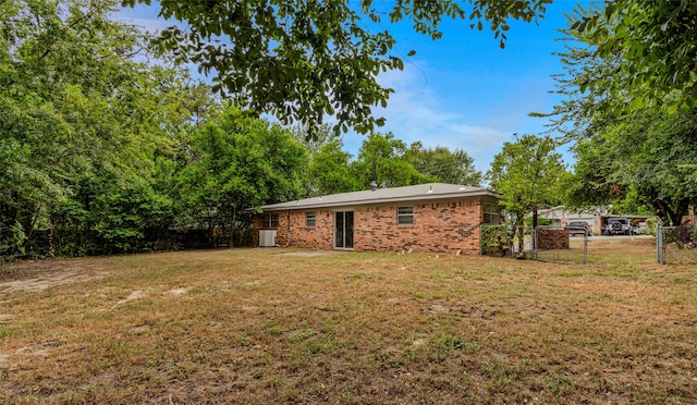 exterior space with a lawn