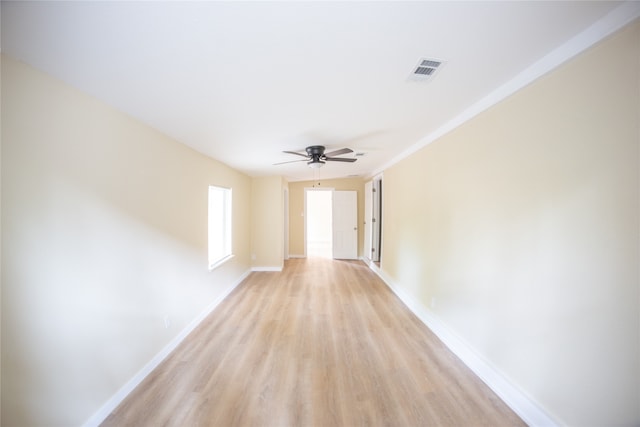 hall featuring light hardwood / wood-style floors