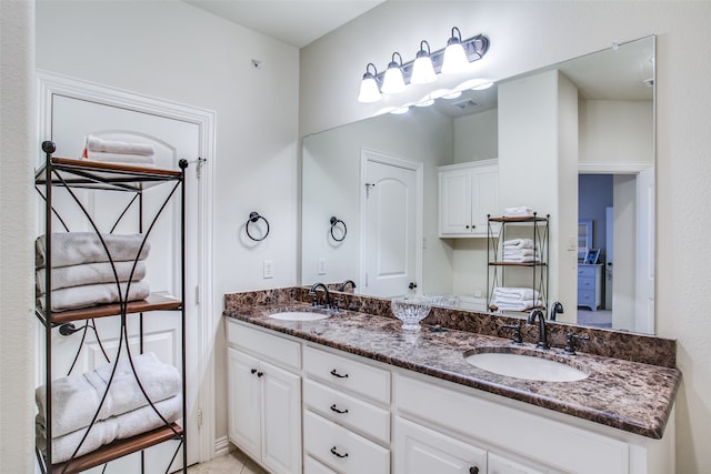 bathroom with vanity