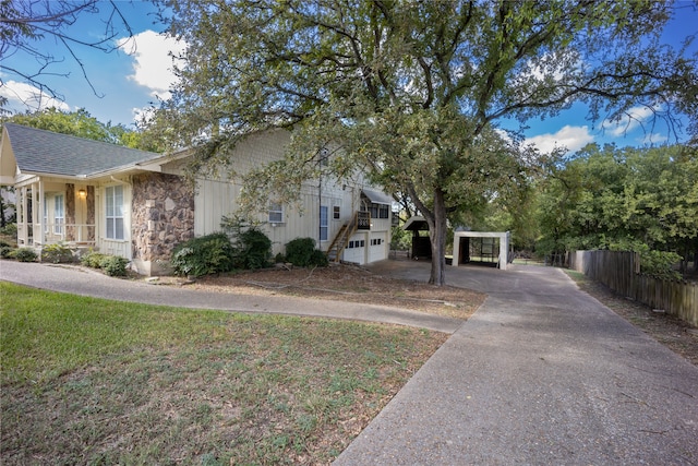 view of front of home