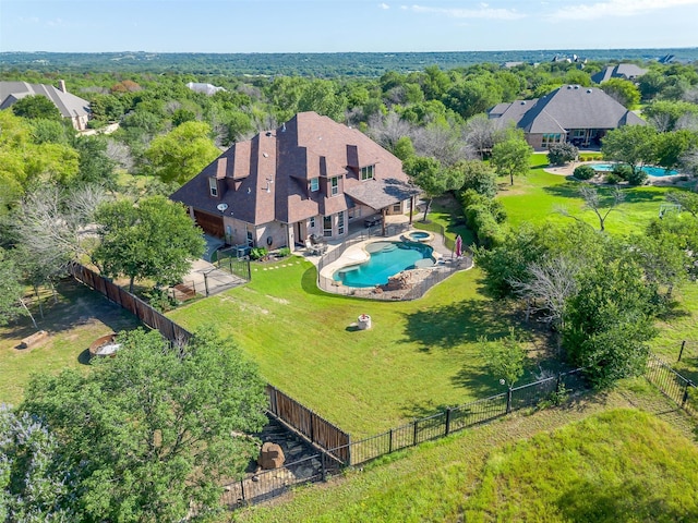 birds eye view of property