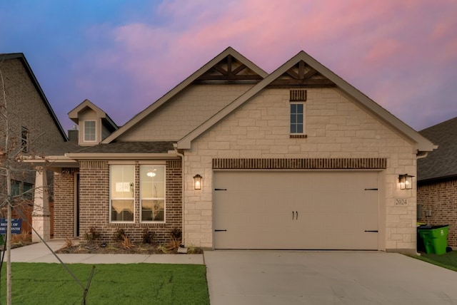 view of craftsman inspired home