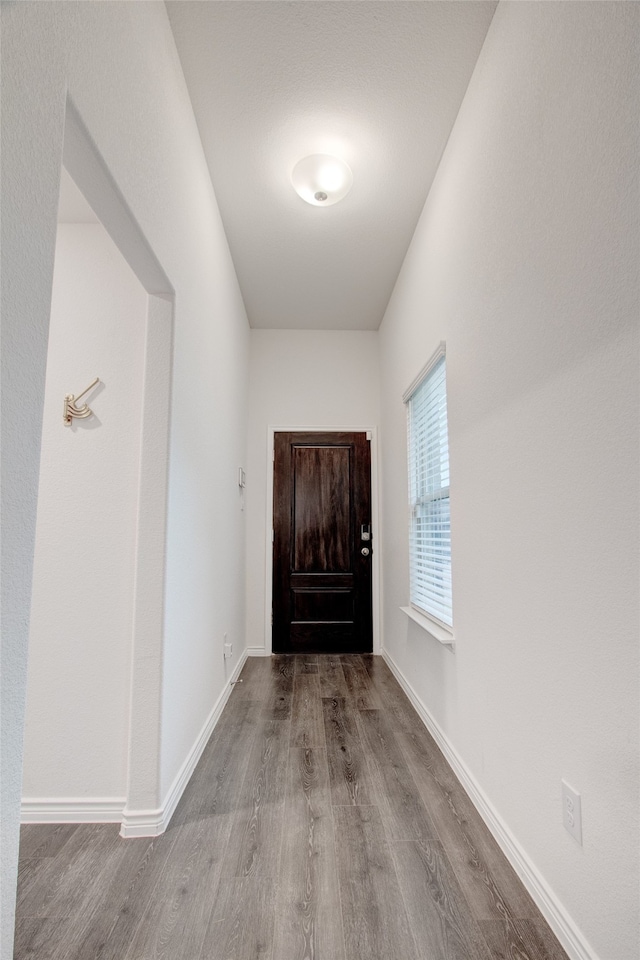 entryway featuring light hardwood / wood-style flooring