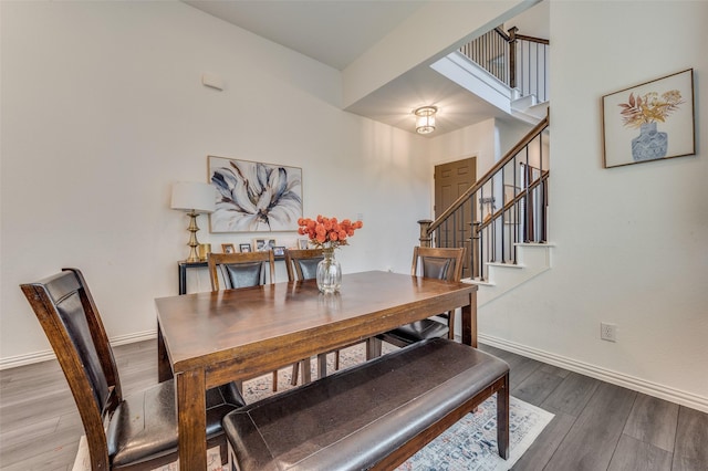 dining room featuring hardwood / wood-style floors