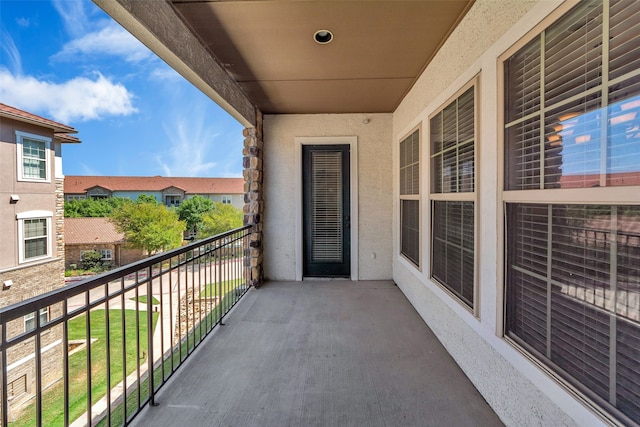 view of balcony