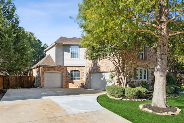 front of property featuring a garage