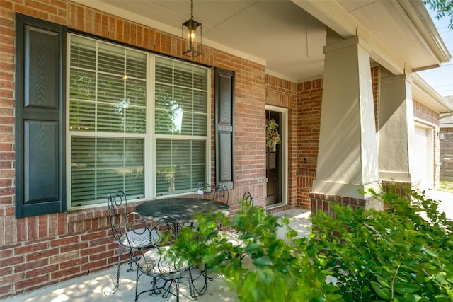 entrance to property with a porch