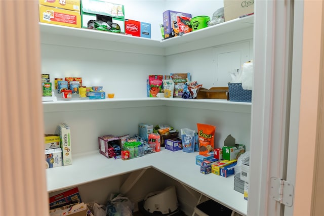 view of pantry