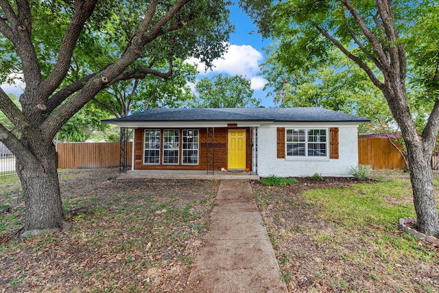 view of ranch-style home