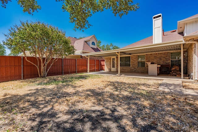 view of yard with a patio