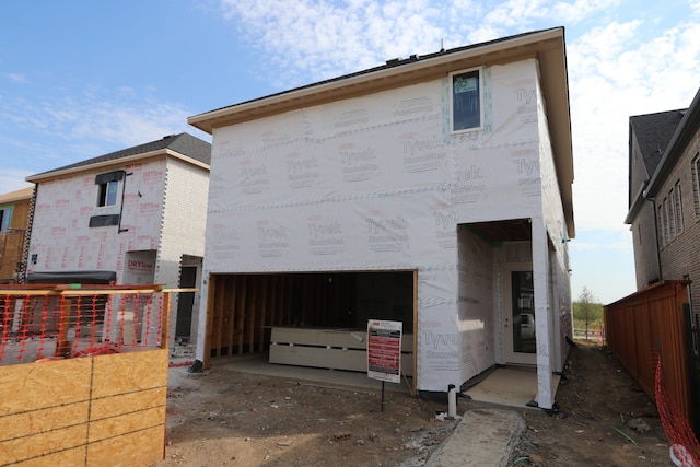 view of rear view of property