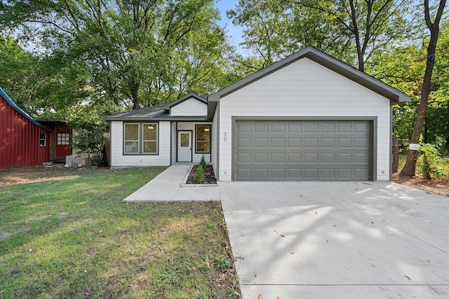 ranch-style house with a front yard