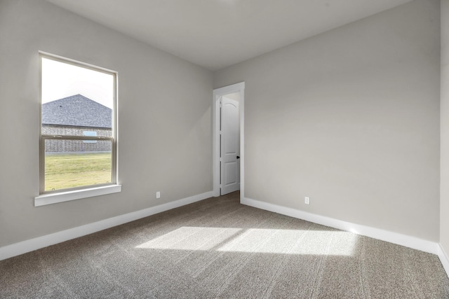 unfurnished room with carpet