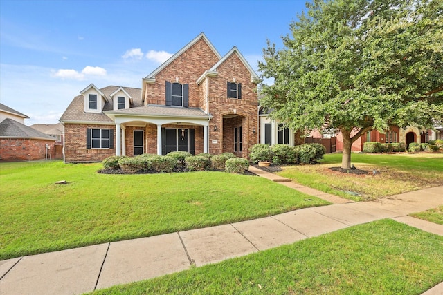 view of front of property with a front yard