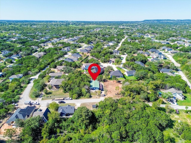 birds eye view of property featuring a residential view