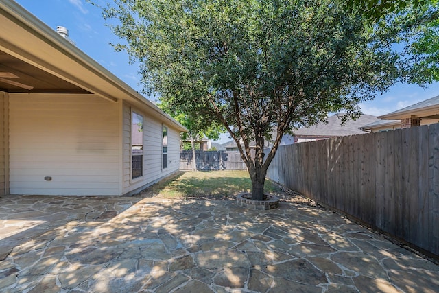 view of yard with a patio