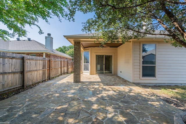 back of house with a patio area