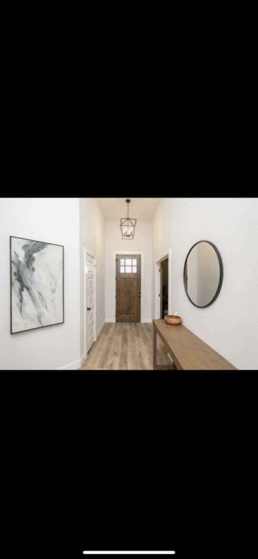 interior space with light wood-type flooring