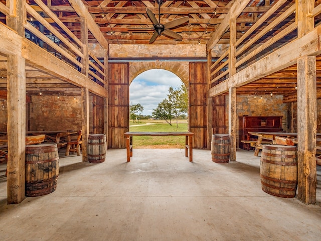 view of horse barn