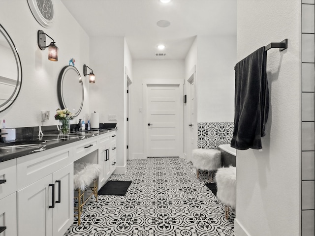 bathroom featuring vanity