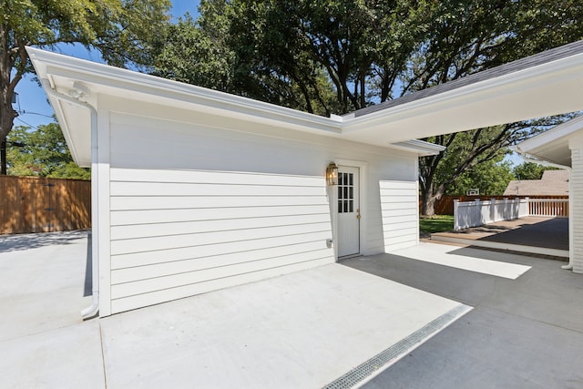 view of front of home with a patio area and a deck