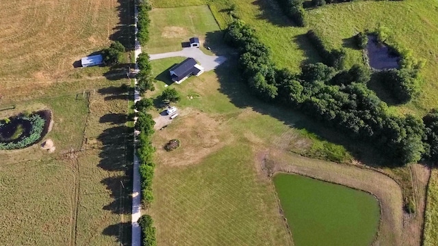 bird's eye view with a rural view