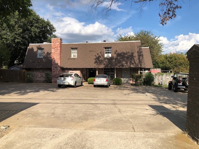 view of rear view of property