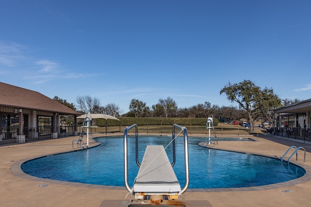 view of pool with a patio