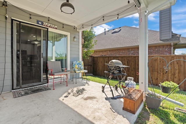 9433 Drovers View Trl, Fort Worth, TX 76131 - view of patio / terrace with fence