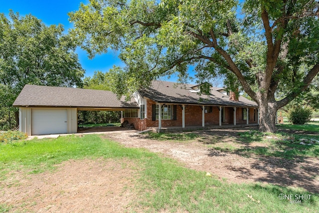 view of ranch-style home