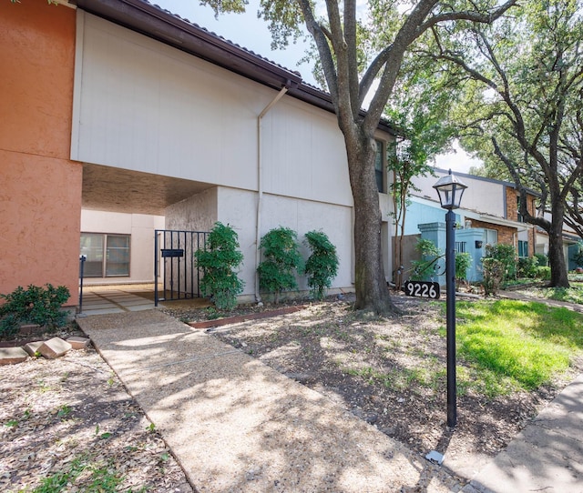 view of property exterior featuring stucco siding