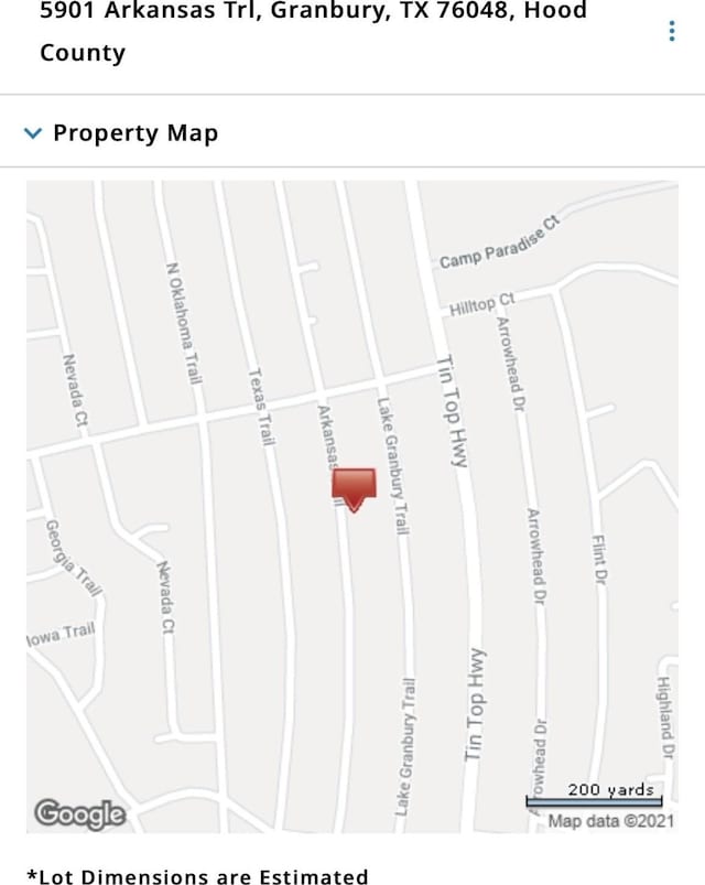 5901 Arkansas Trl, Granbury, TX 76048