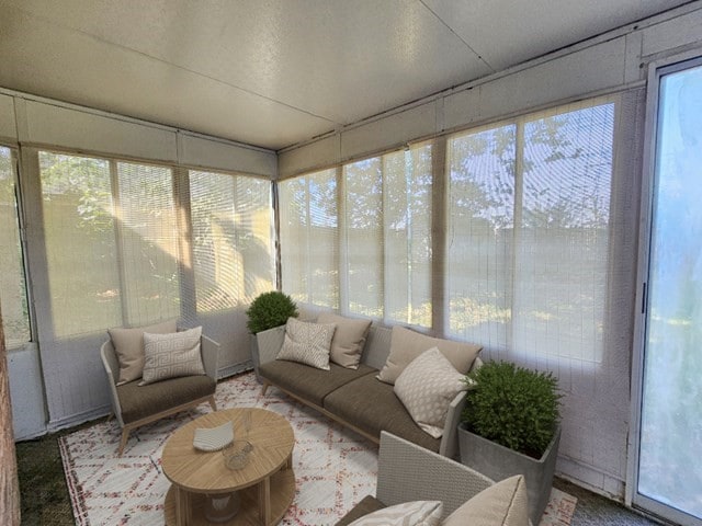 sunroom with a wealth of natural light