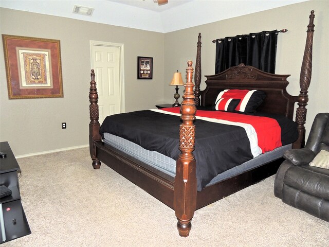 bedroom with carpet floors