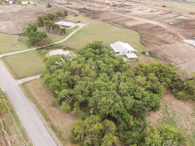 drone / aerial view featuring a rural view