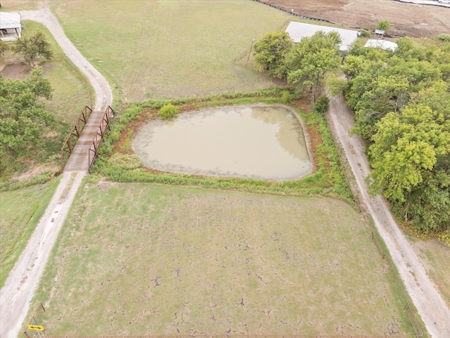 aerial view featuring a rural view