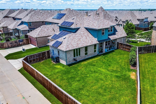 drone / aerial view featuring a residential view