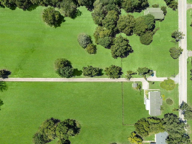 bird's eye view featuring a rural view