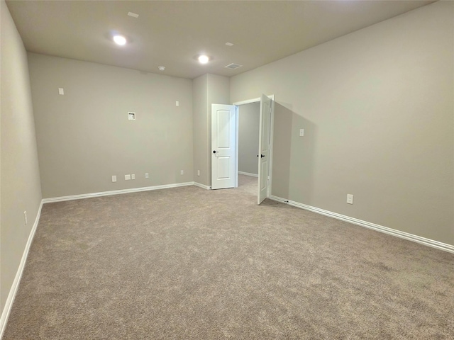 1516 Fairweather Way, Forney, TX 75126 - carpeted spare room with baseboards and recessed lighting