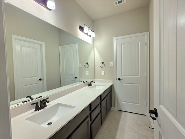 1516 Fairweather Way, Forney, TX 75126 - bathroom featuring double vanity and tile patterned flooring