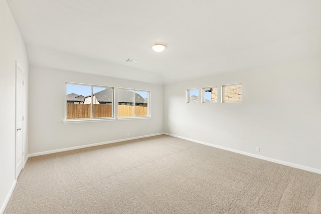 view of carpeted empty room