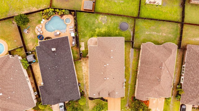 684 Cannon, Fate, TX 75087 - aerial view of a pool