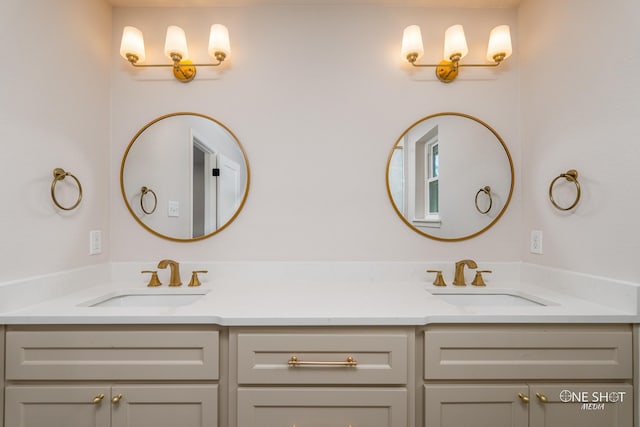 bathroom with vanity