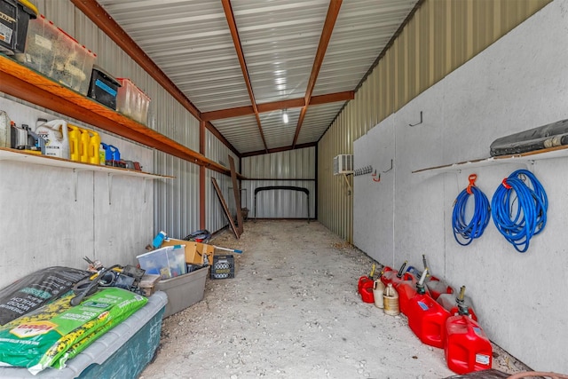 view of storage room