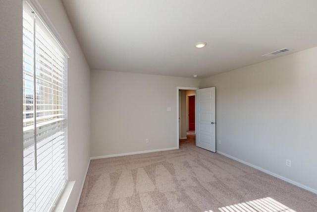 view of carpeted empty room