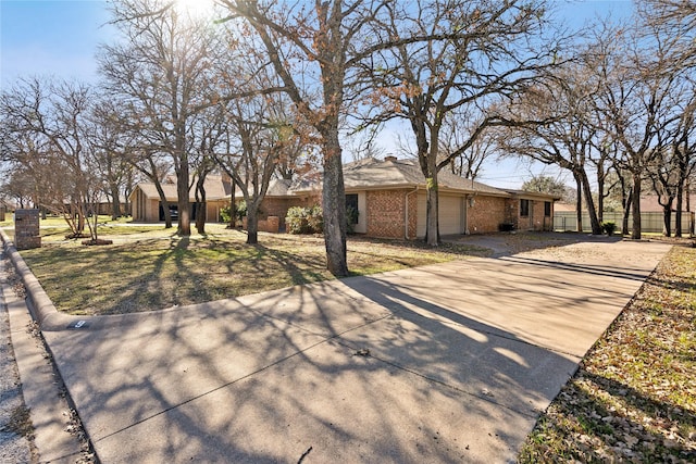 ranch-style home with a garage