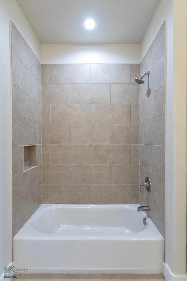 bathroom featuring tub / shower combination