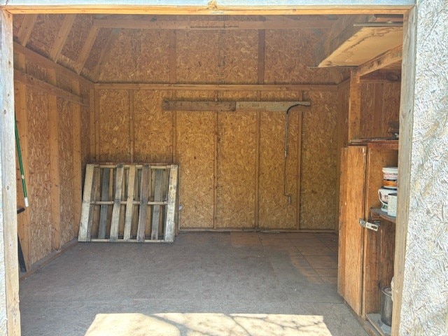 view of storage room