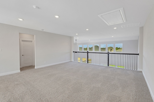 unfurnished room with carpet floors