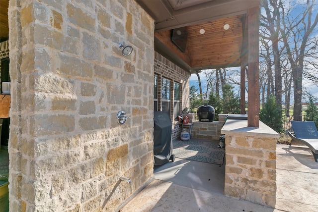 view of patio / terrace with grilling area